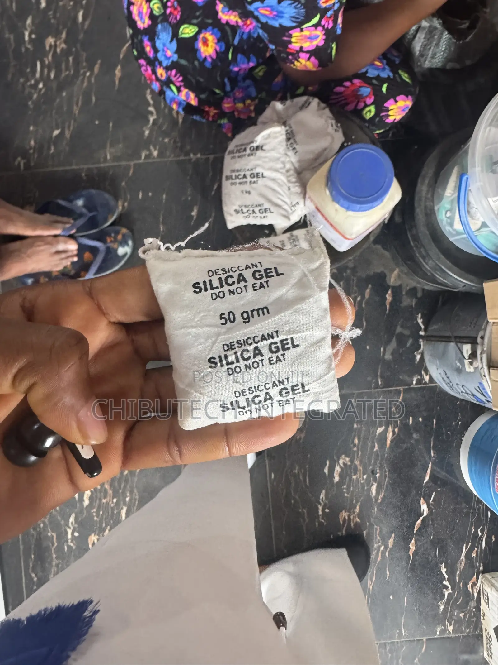50-Gram Packet of Silica Gel Desiccant