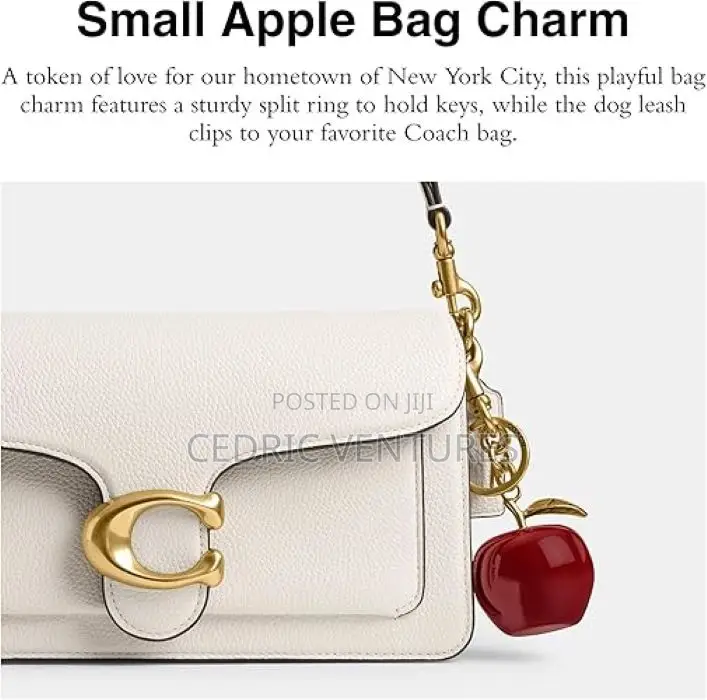 Strawberry Cherry Apple Charm Keychain for Women - 2pcs