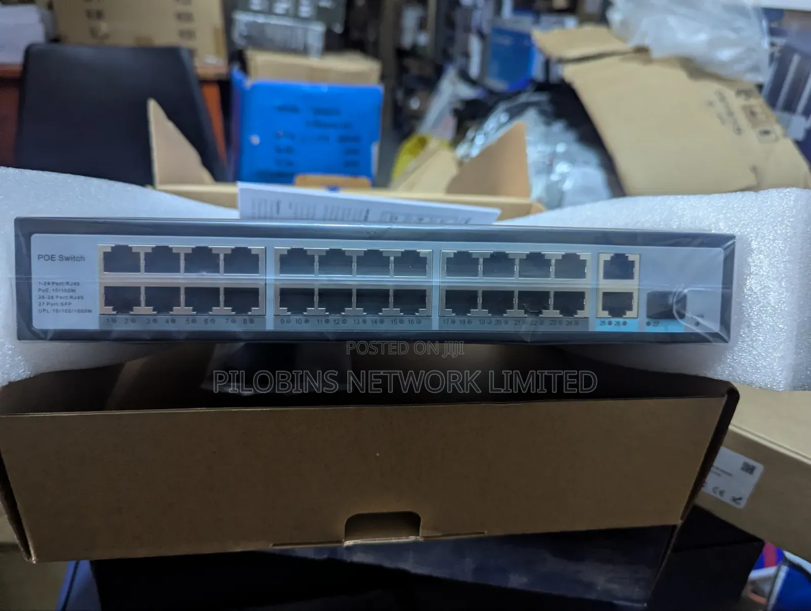 24 Ports Fast Ethernet Poe Switch