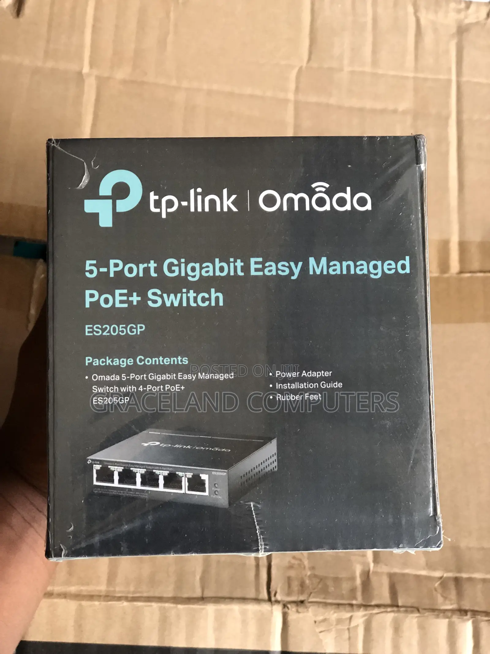 Tp-Link Omada Es205gp 5-Port Gigabit Managed Switch With 4-Port Poe+