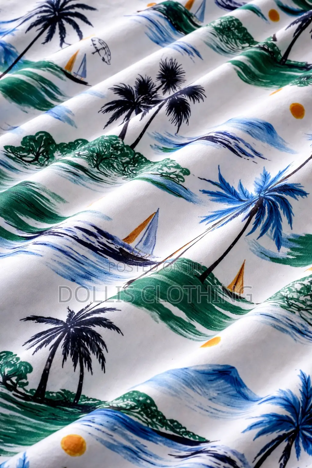 Tropical Print Resort Shirt