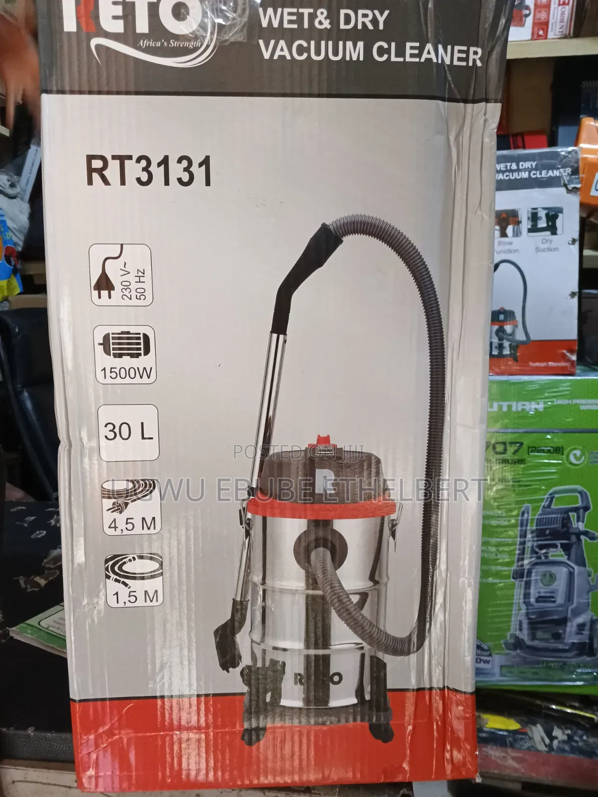 Reto Vacuum Cleaner 30 Liters