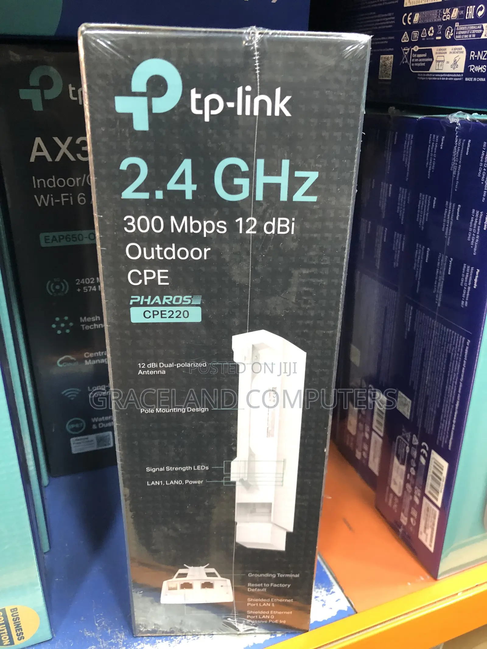 Tp-Link Cpe220 300mbps 12dbi Outdoor Cpe 2.4ghz Access Point