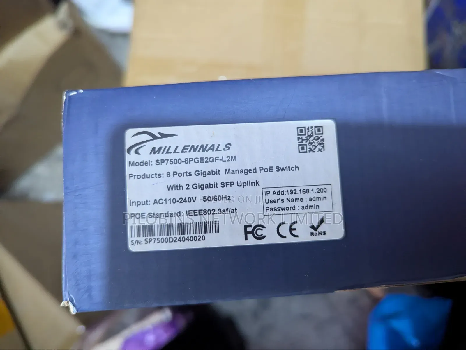 8 Ports Gigabits Poe Managed Switch