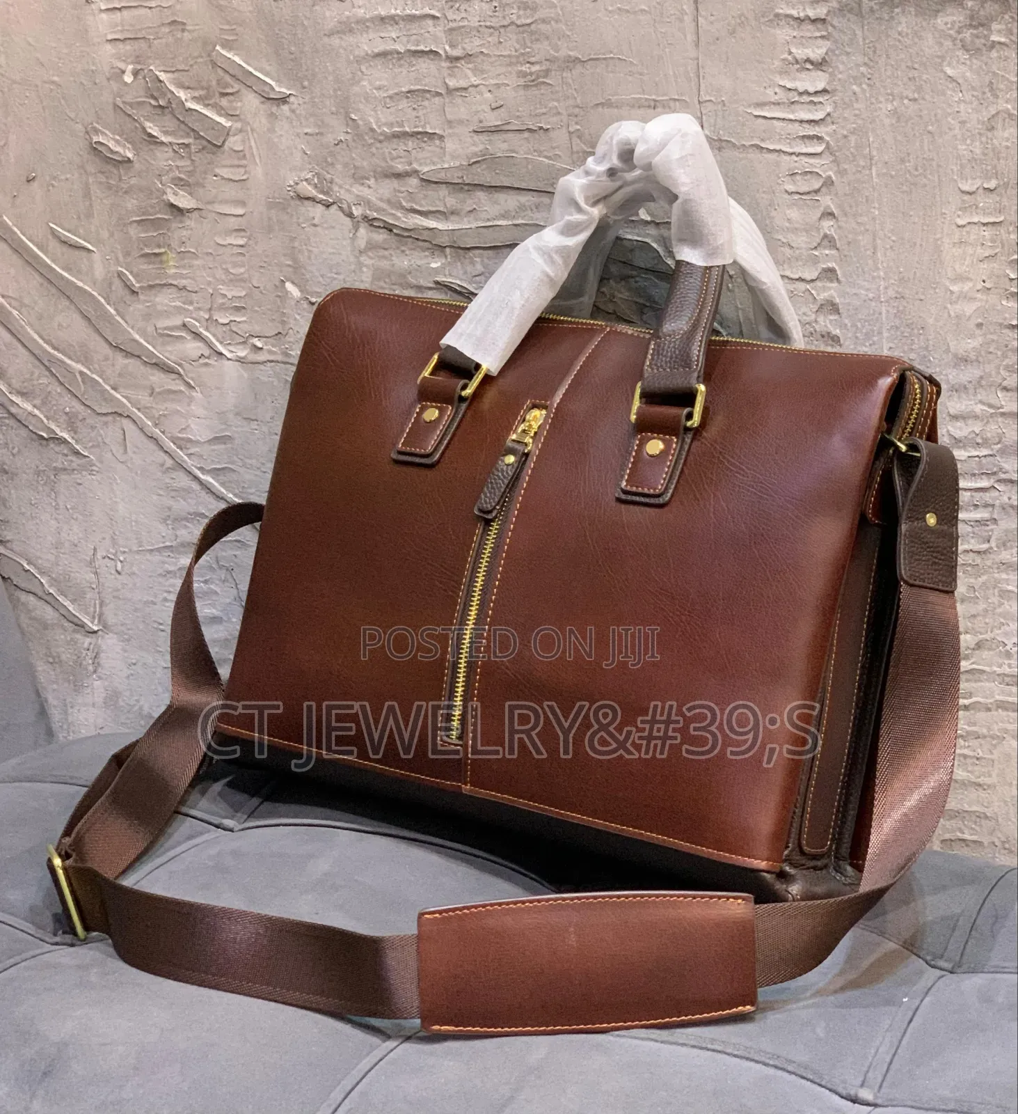 Pure Quality Luxury Leather Official/Laptop /Files,Muti- Purpose Bag