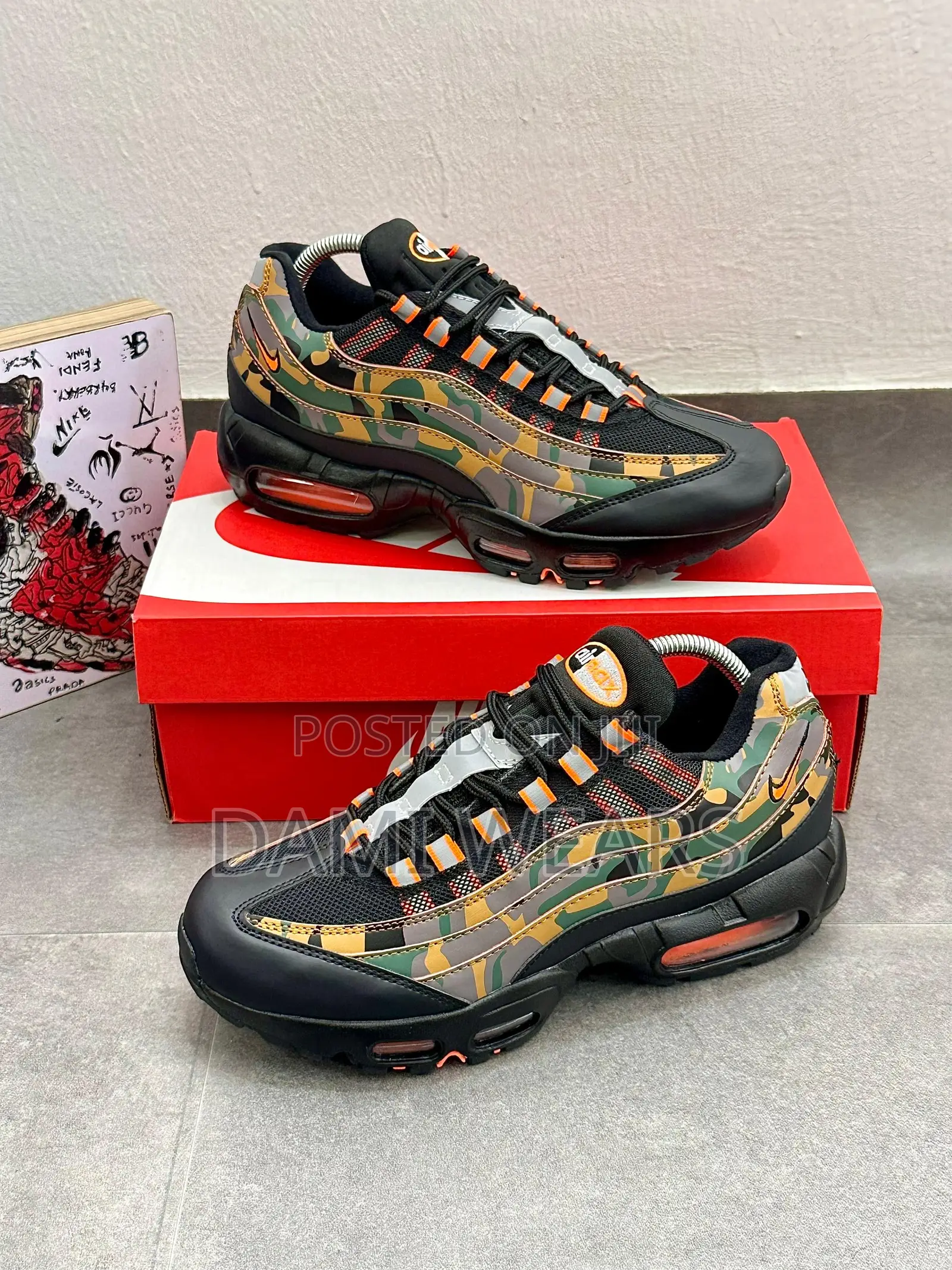 Nike Airmax 95 Og Safety Orange Camo