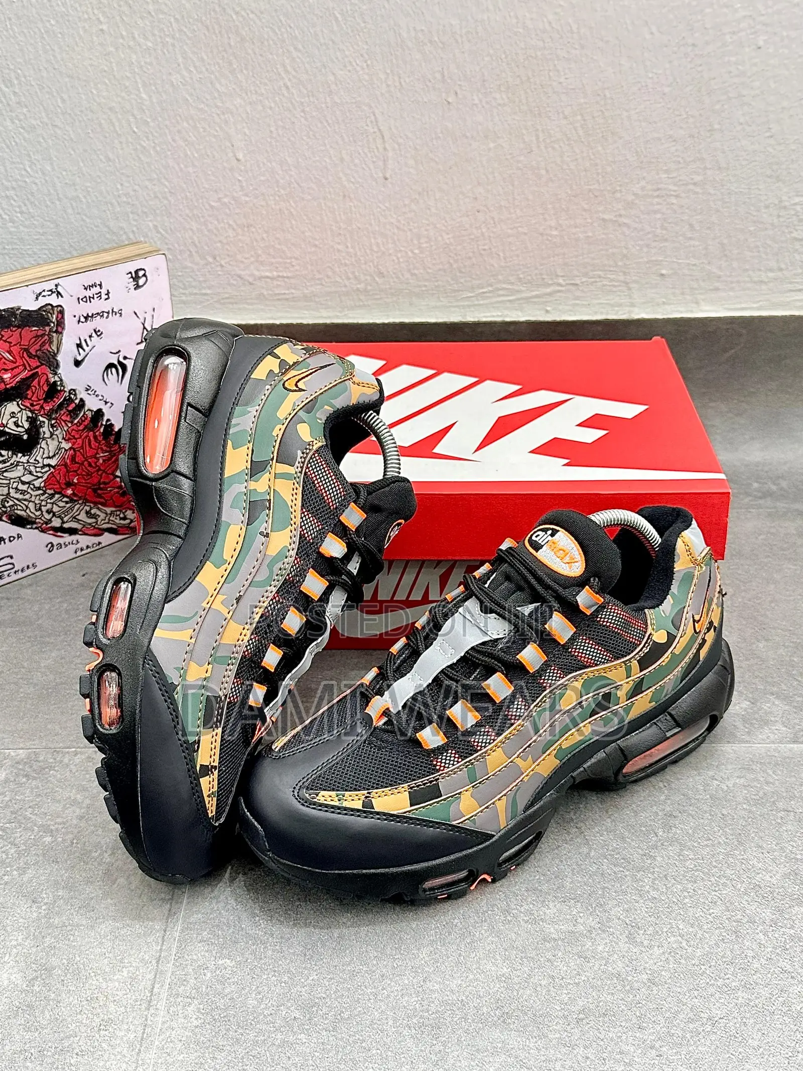 Nike Airmax 95 Og Safety Orange Camo