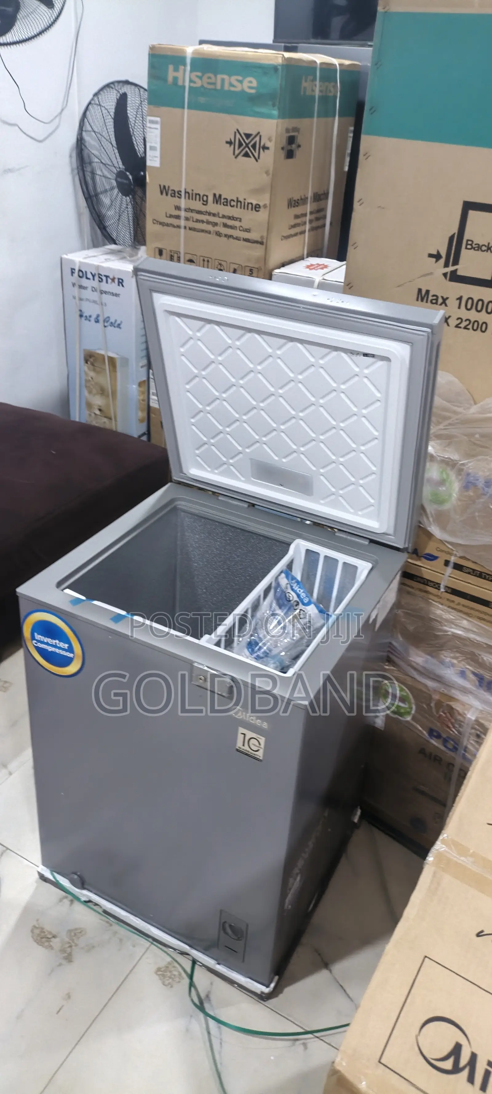 Midea Inverter Freezer 142l for Meat Fish and Drinks Storage