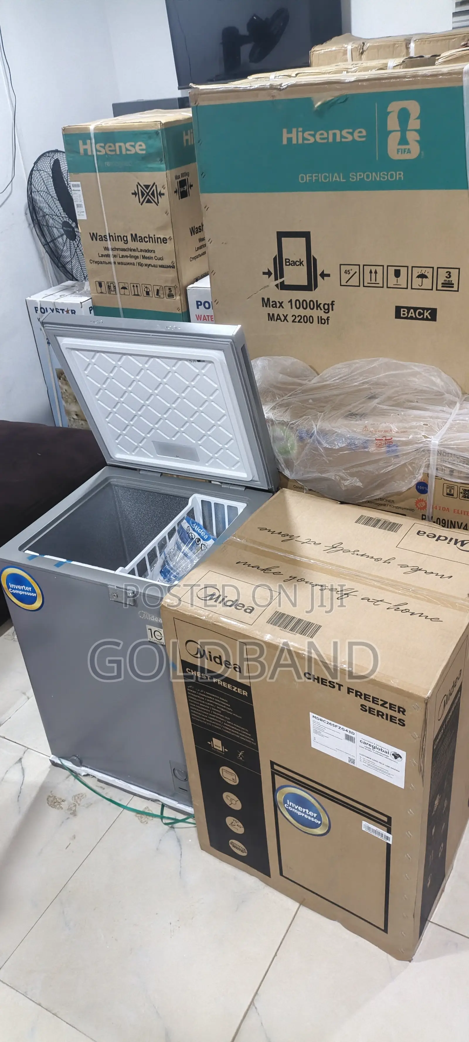 Midea Spacious 142l Chest Freezer for Frozen Food Storage