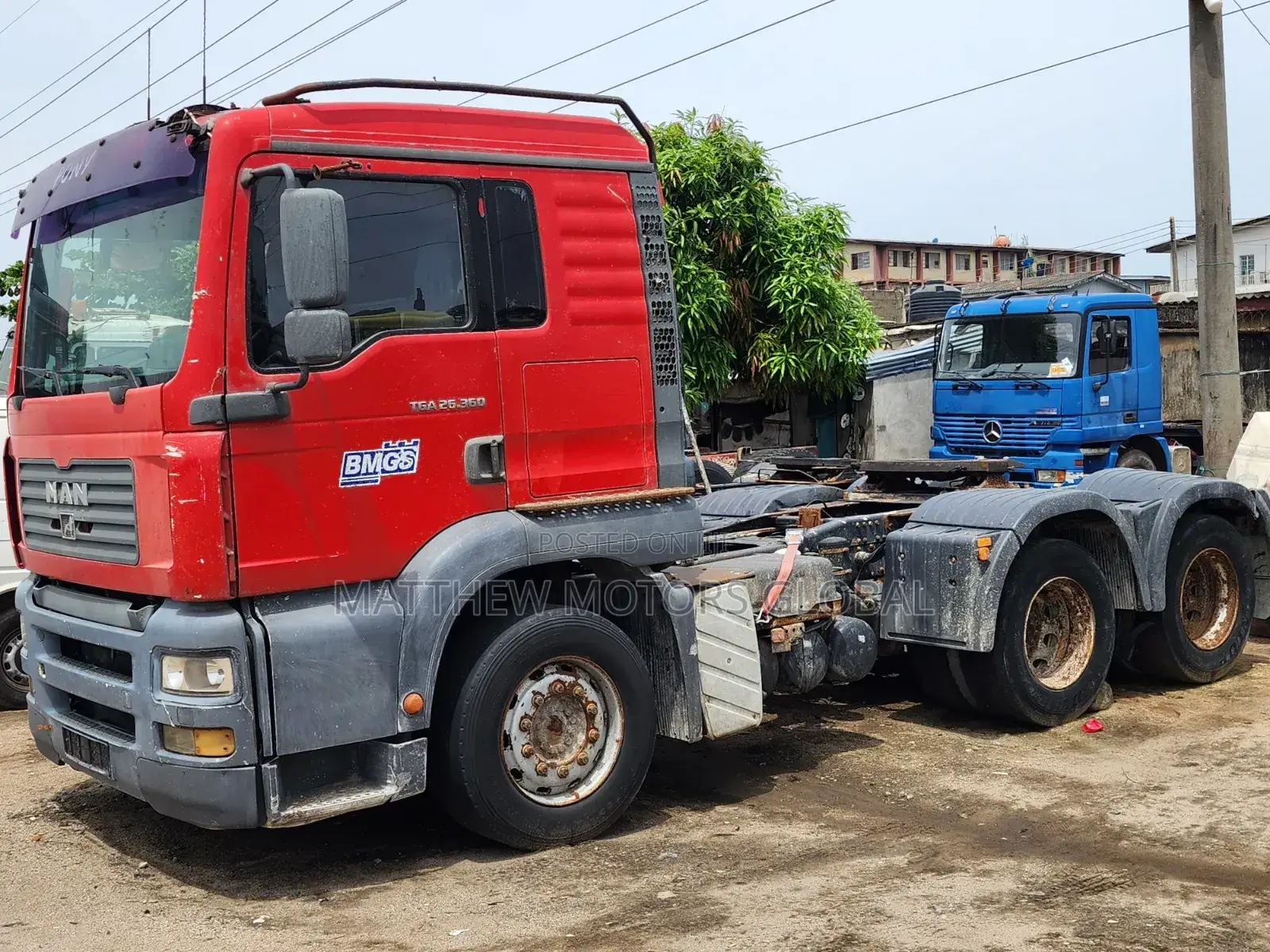 Super Clean Foreign Used Man Tga 10 Tires Truck Head