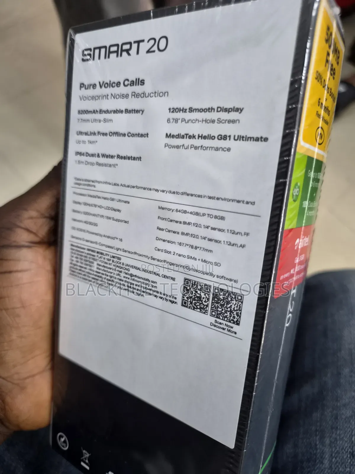 New Infinix Smart 20 64 GB Orange
