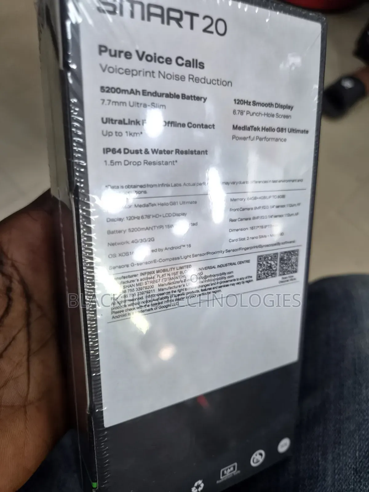 New Infinix Smart 20 64 GB Orange