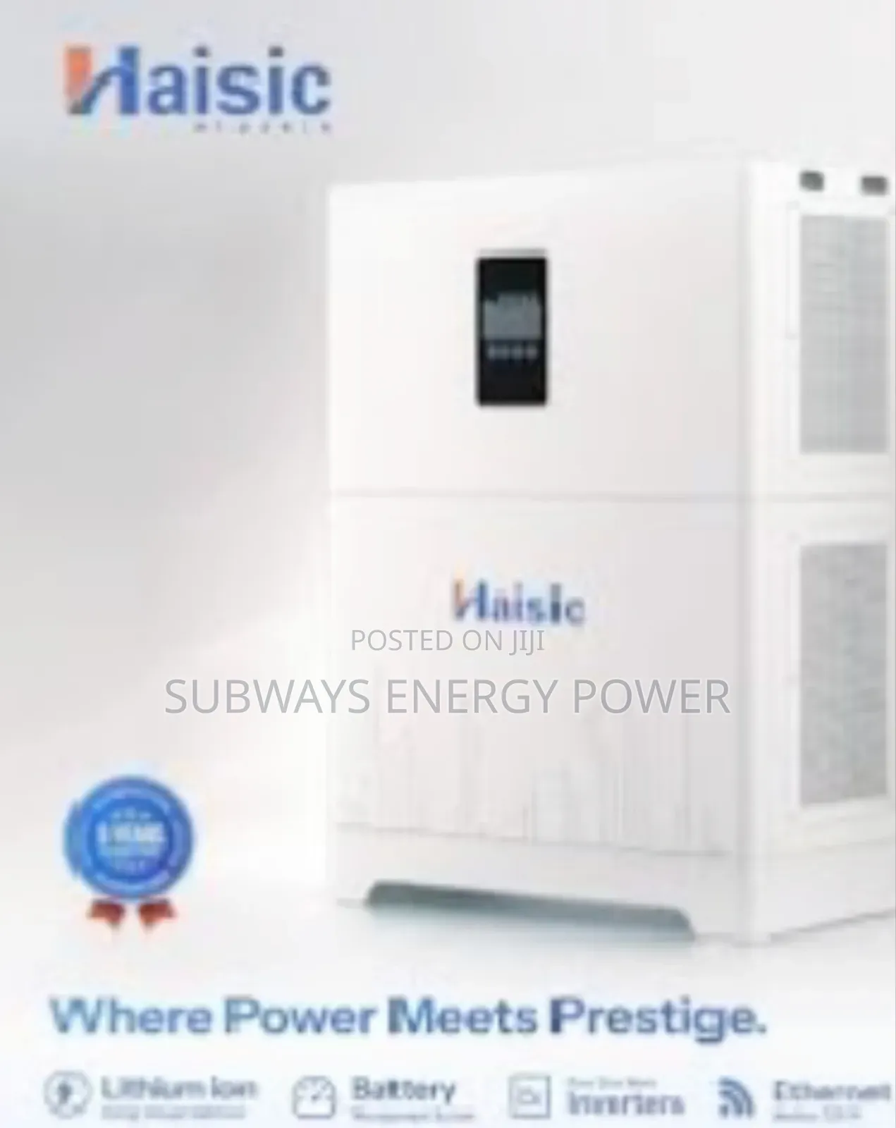 Haisic 4.2kwh Lithium Battery Inverter Aio Solar Generator Power Pack