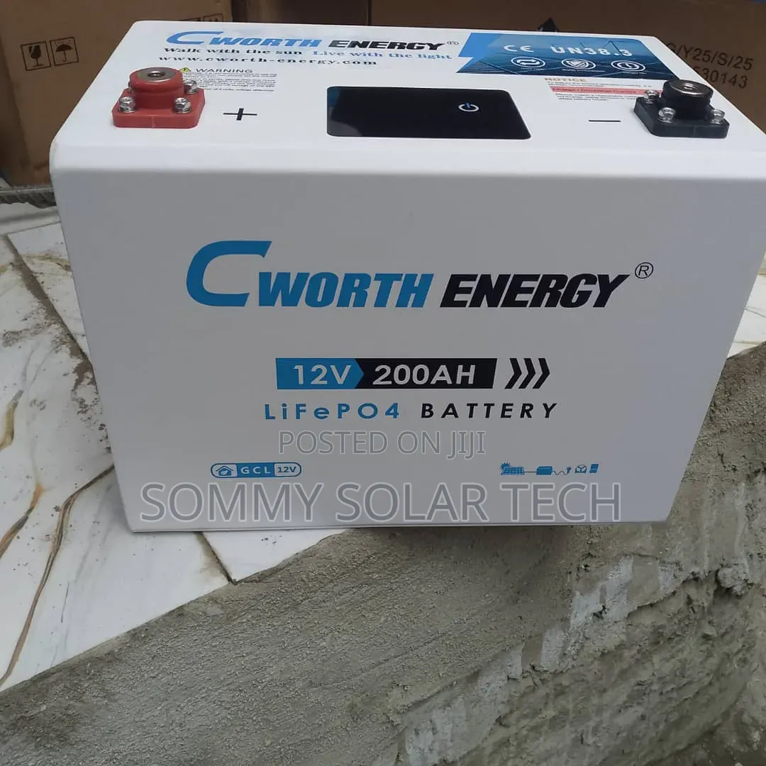 Cworth Energy 12v 200ah Deep Cycle Lithium Battery