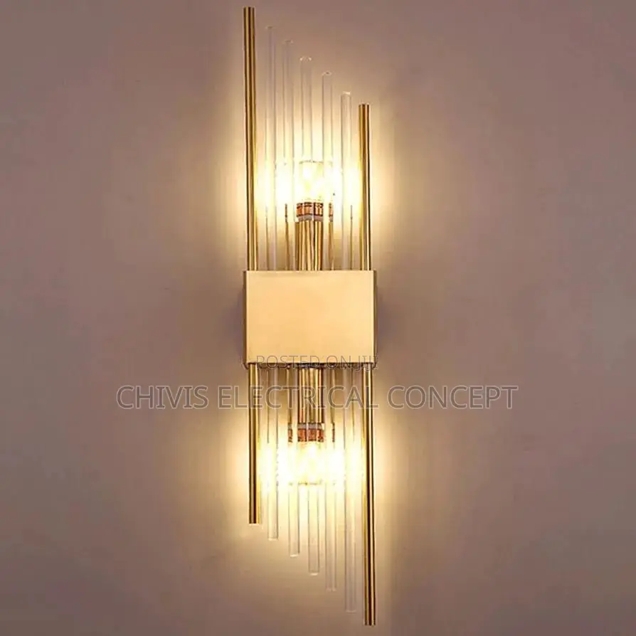 Crystal Lustre Wall Lamp 110-240v 3 Way Dimmable Led Neutral Light