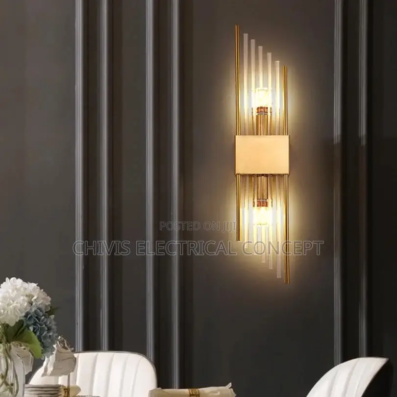 Crystal Lustre Wall Lamp 110-240v 3 Way Dimmable Led Neutral Light