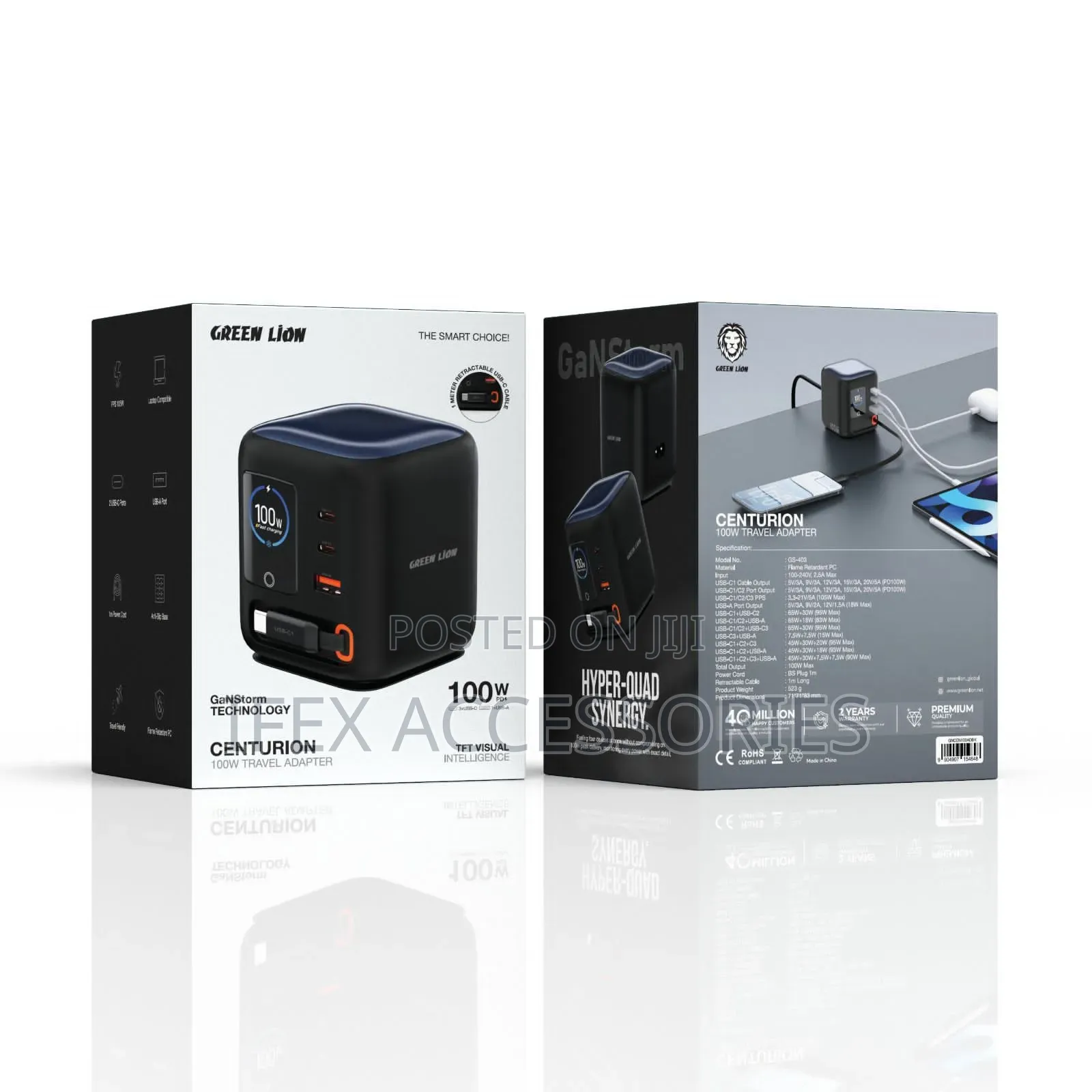 Green Lion Centurion 100w Travel Adapter