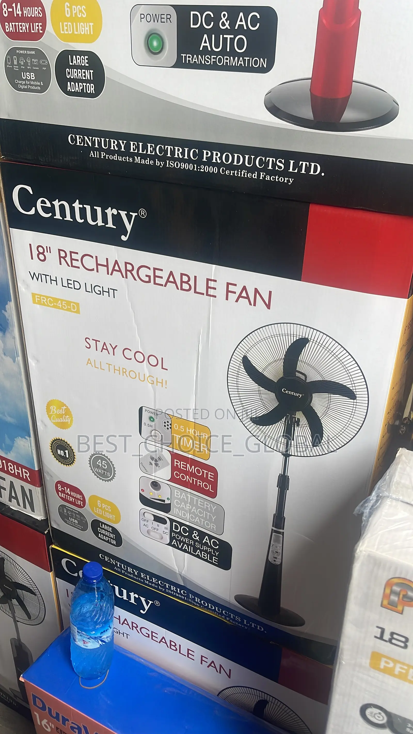 Century Fan 18inches Rechargeable