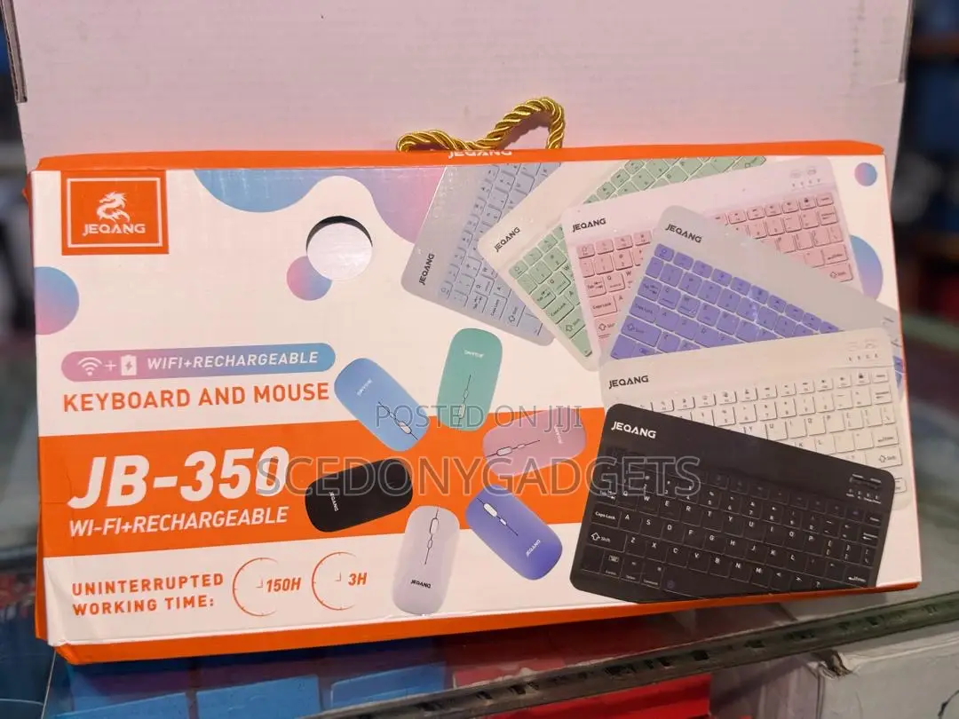 Jeqang Jb-391 Ergonomic Wireless Keyboard Mouse Combo Dual-Mode Bt