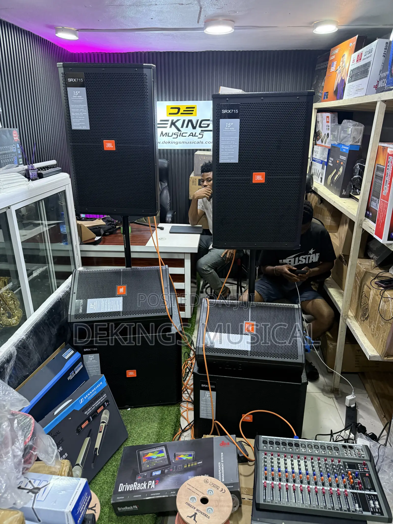 Complete Sound Setup of JBL Speakers SRX Series