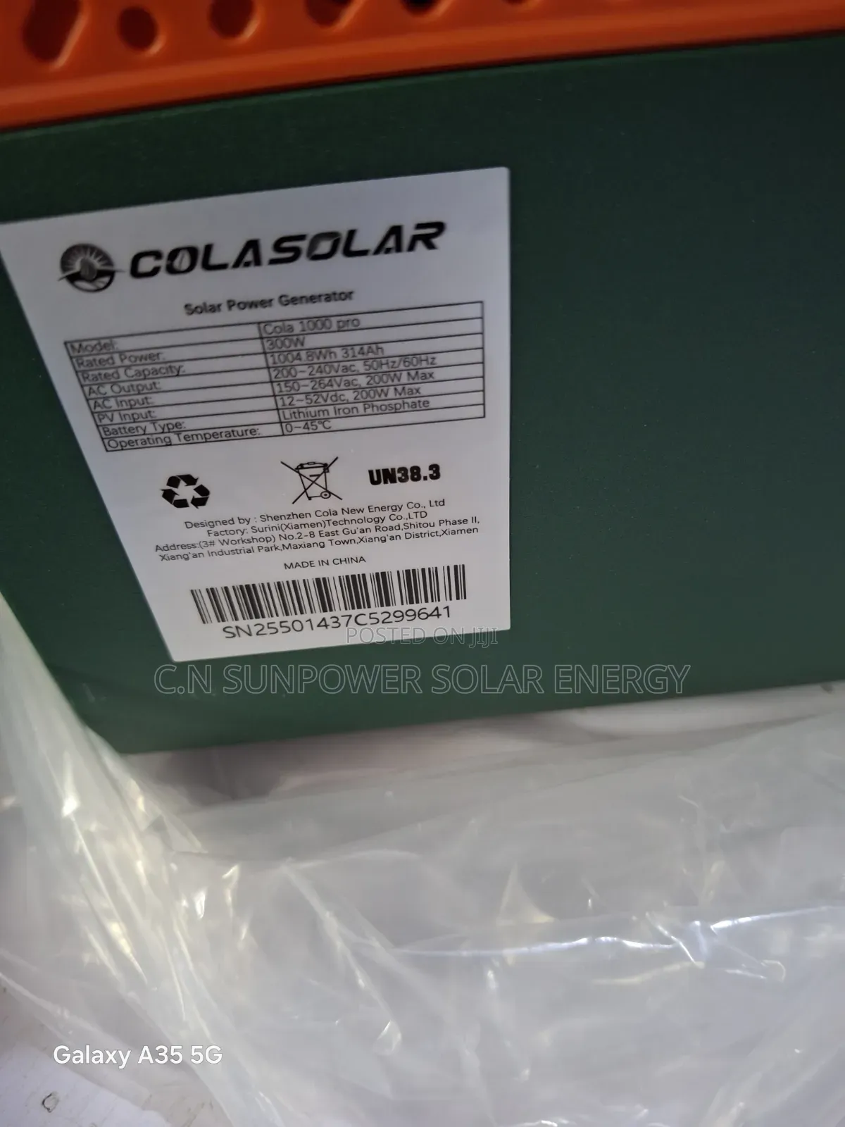 2000w Cola-Solar Generator