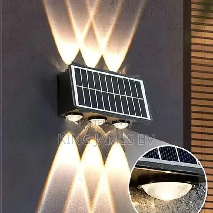 Acrylic 6 Led Solar Wall Light