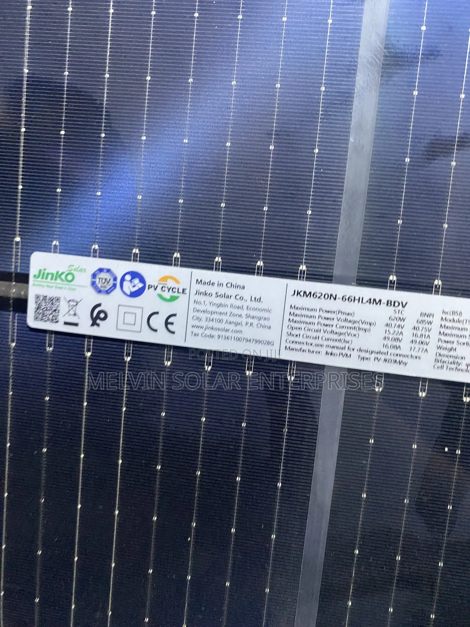 620watts144cells Junko Solar Panels Available Now in Store