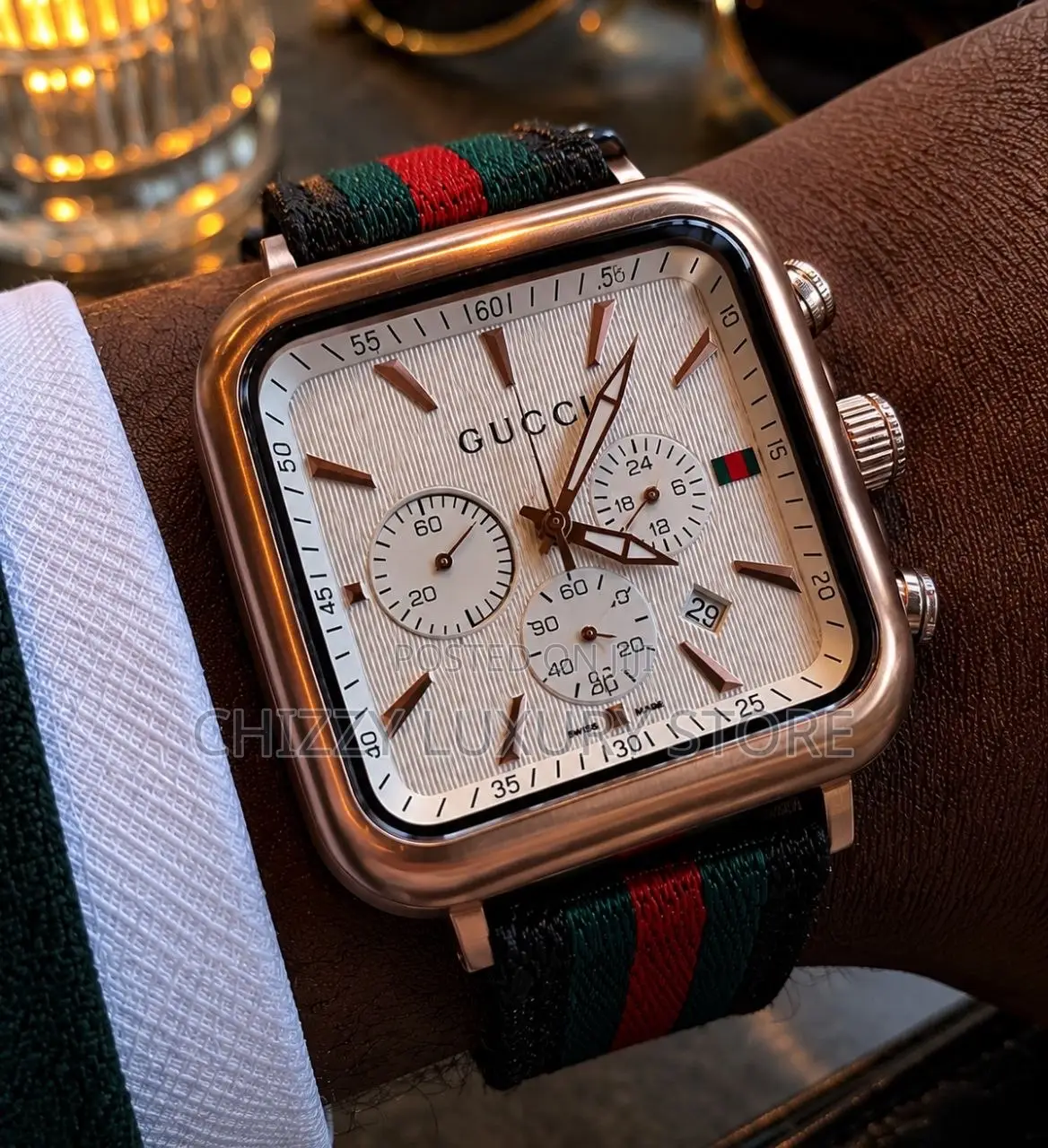 Gucci Quality Luxury Men Automatic Engine Wristwatch