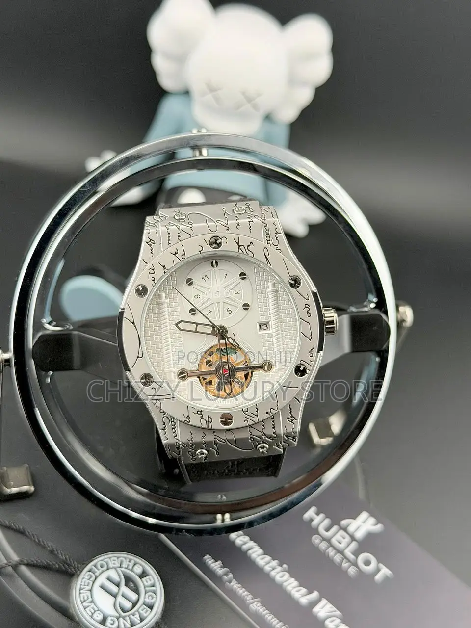 Hublot Quality Men Genuine Leather Wristwatch