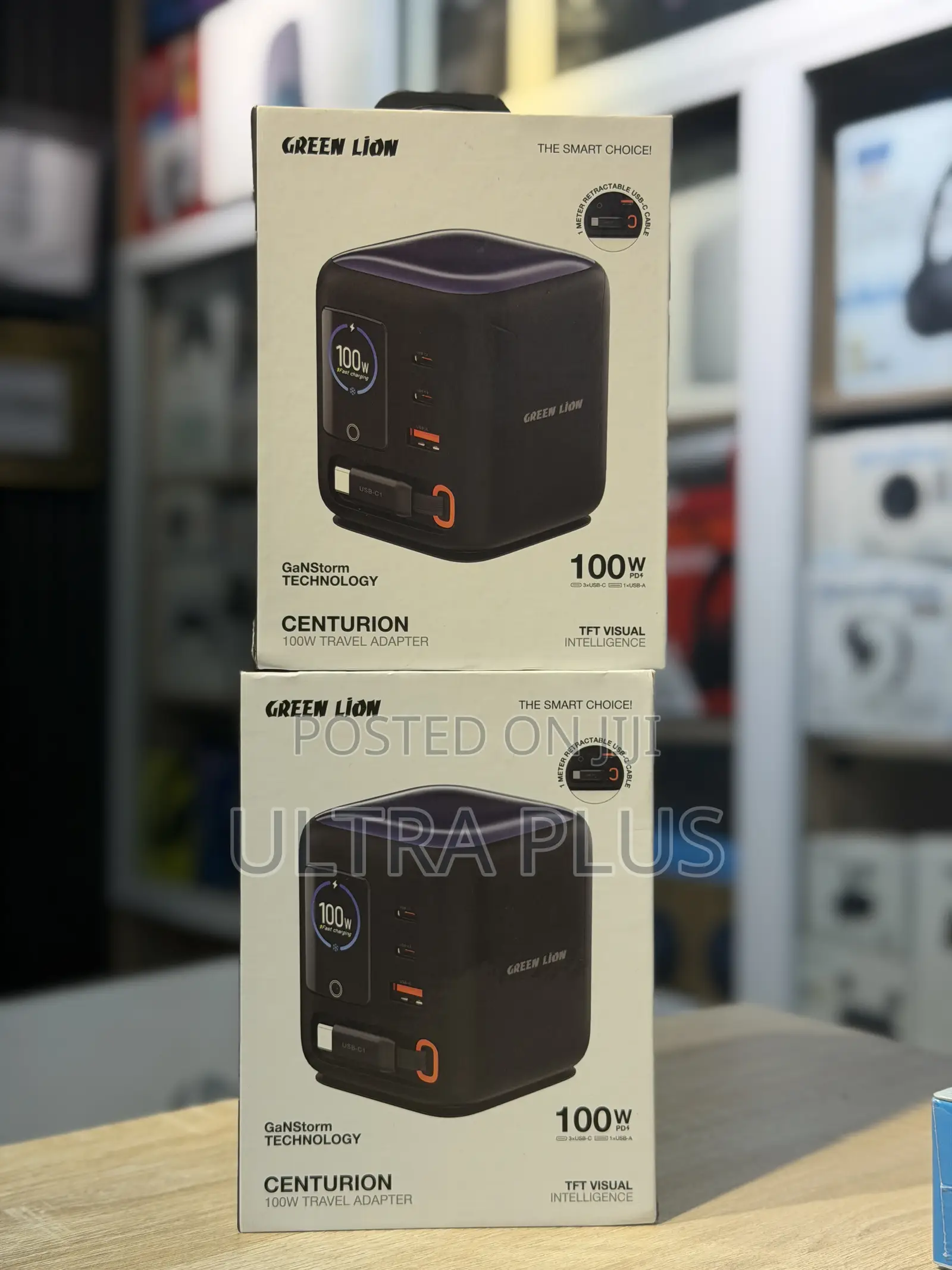 Green Lion Centurion 100w Gan Travel Adapter