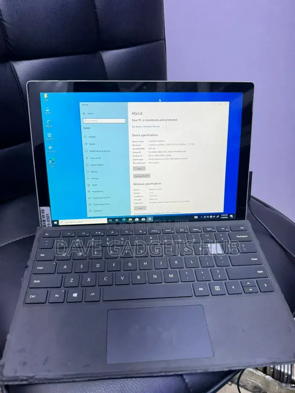 Laptop Microsoft Surface Pro 5 8GB Intel Core i5 HDD 128GB