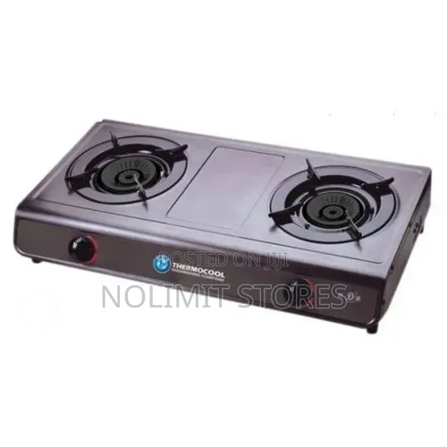 Thermocool Table Top Gas Cooker-Double Burner Stainless