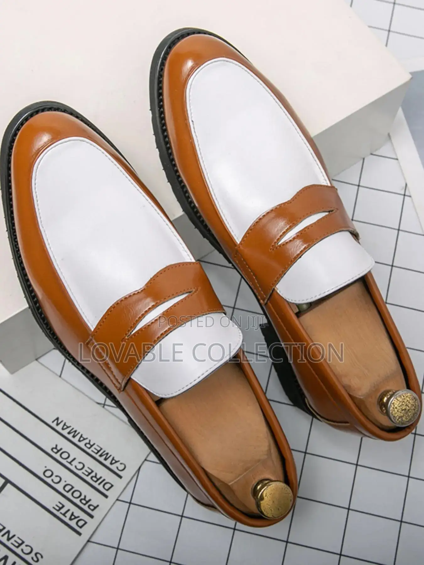 Zara Contrast Chunky Penny Loafers