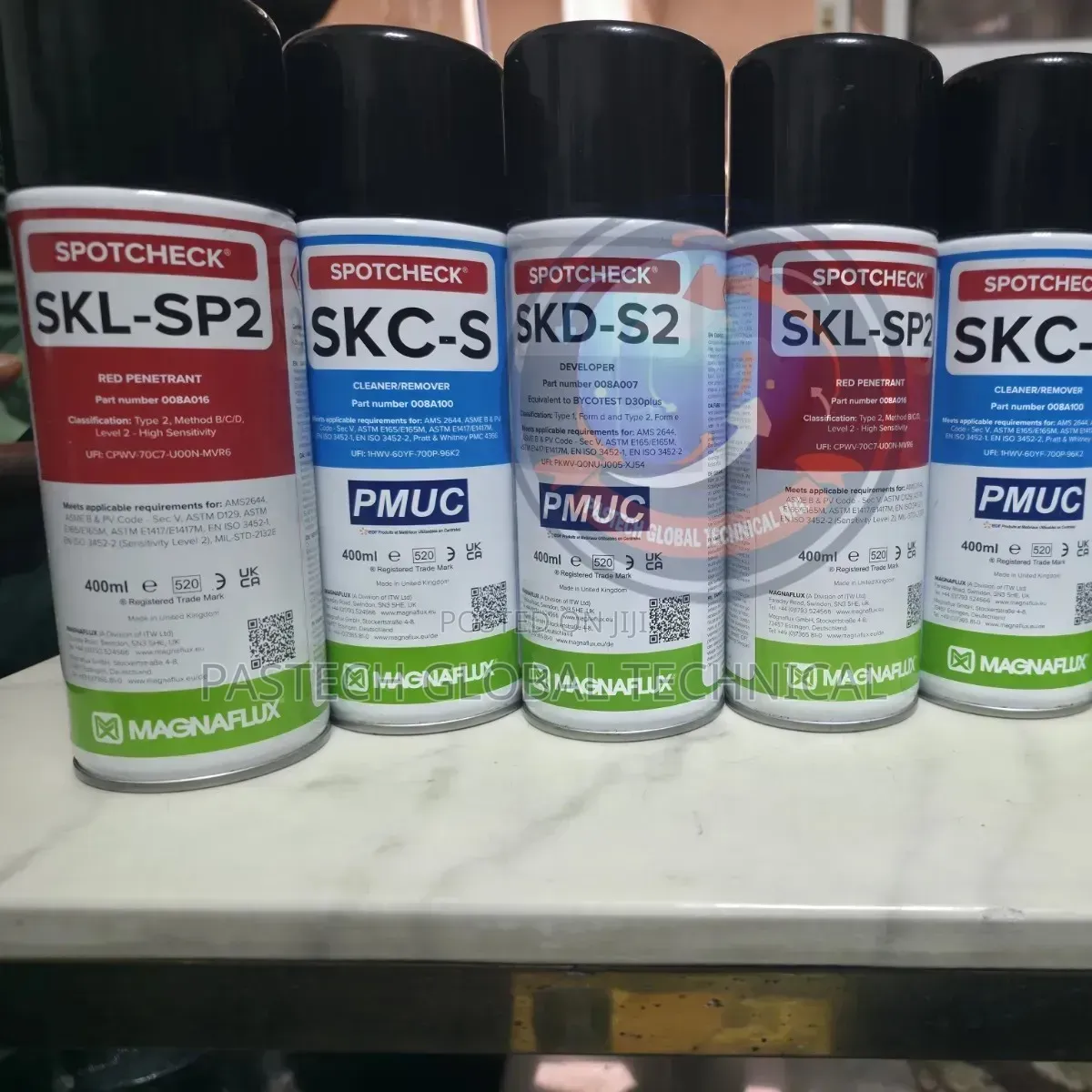 Magnaflux Skl-sp2 Red Penetrant Skc-s Solvent Cleaner/Remover/Skd-s2