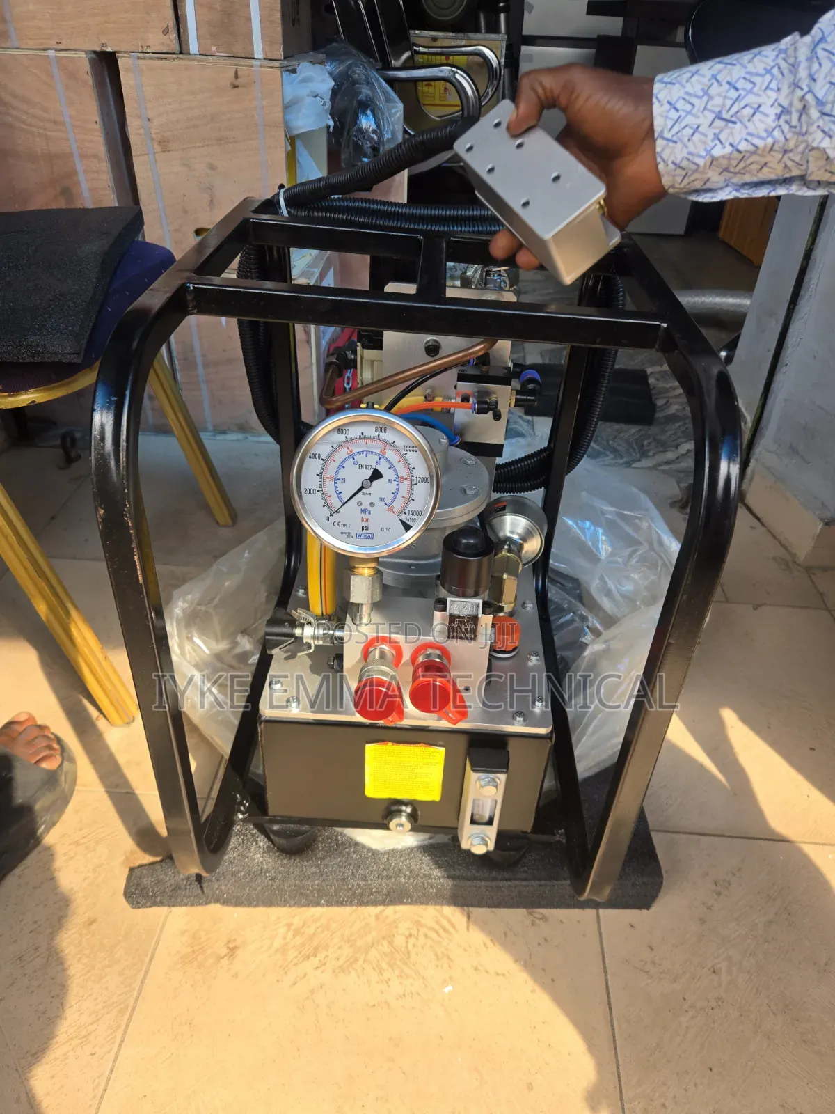 10000 Psi Air Pneumatic Power Hydraulic Torque Wrench Pump