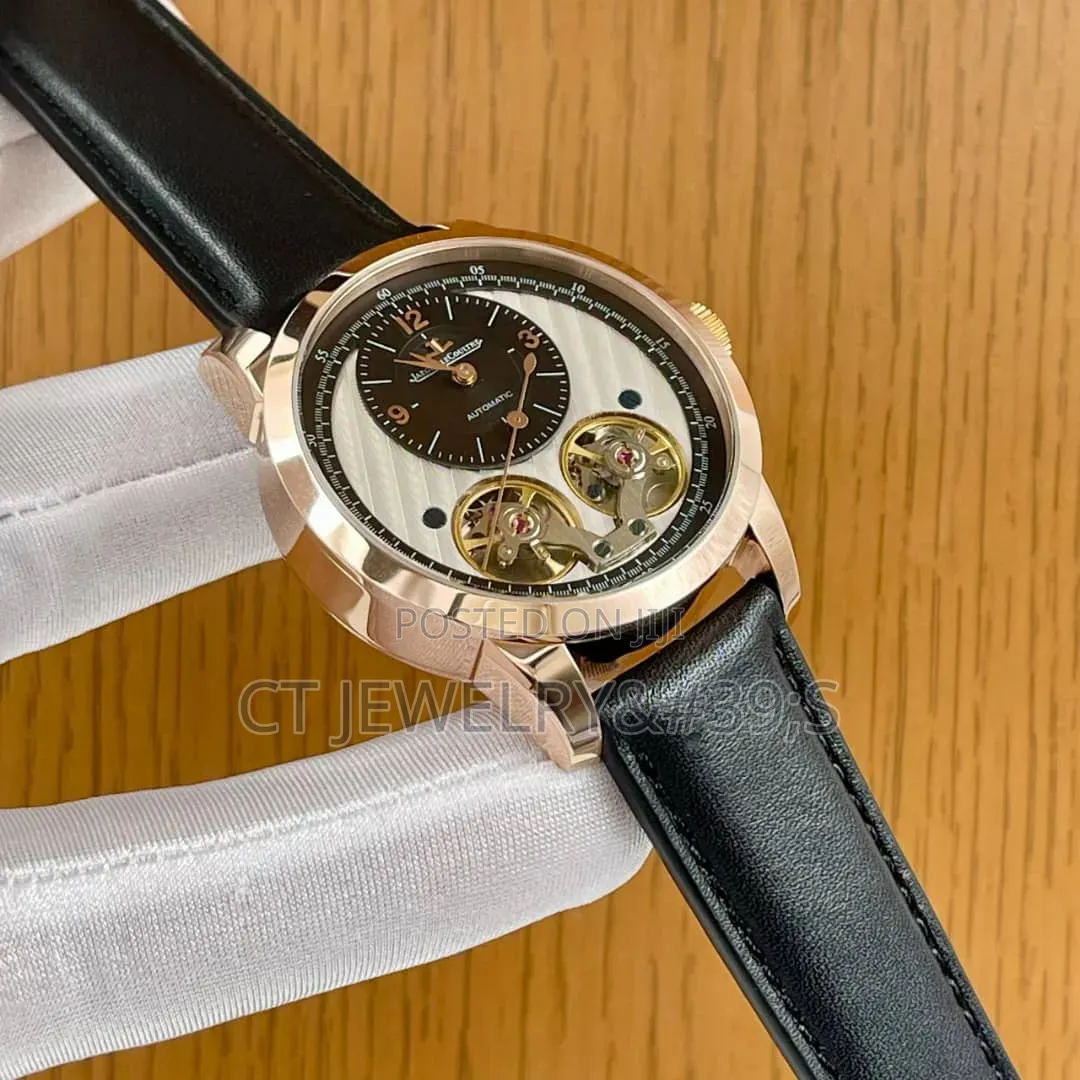 Jaeger-Lecoultre Open Heart Mechanical Stainless Steel Leather Strap