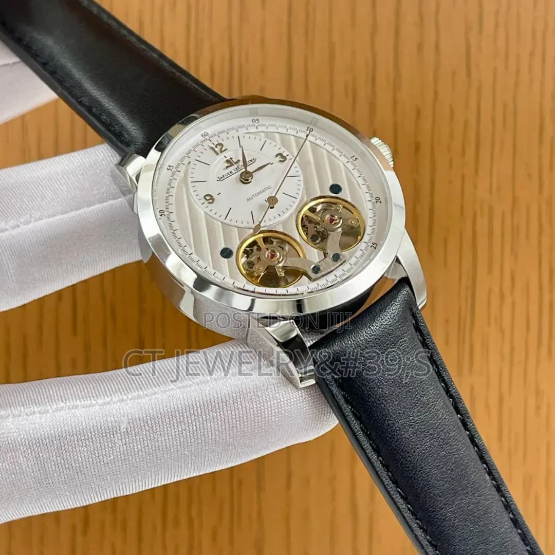 Jaeger-Lecoultre Open Heart Mechanical Stainless Steel Leather Strap