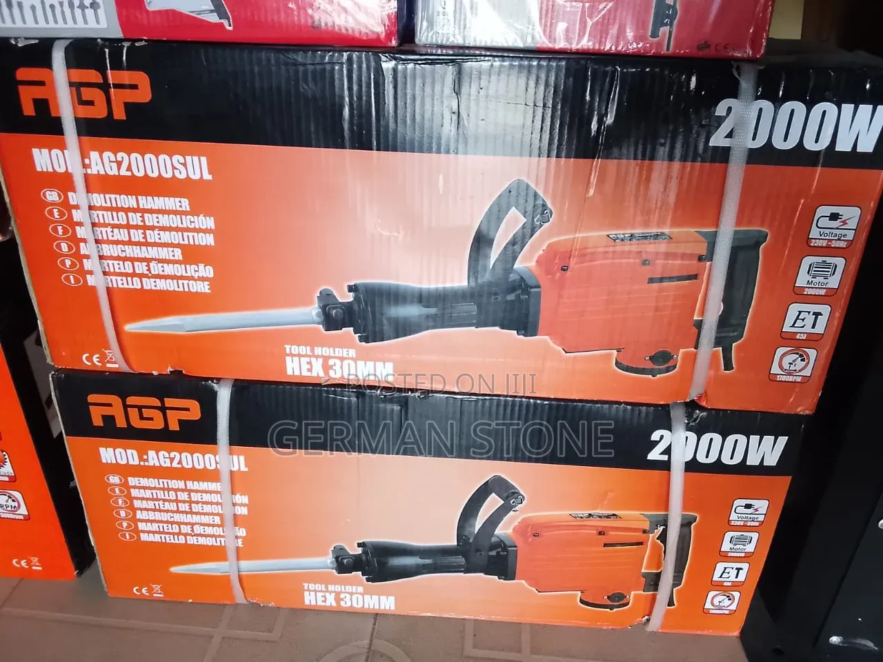 Agp Ag2000sul 2000w Electric Demolition Hammer.