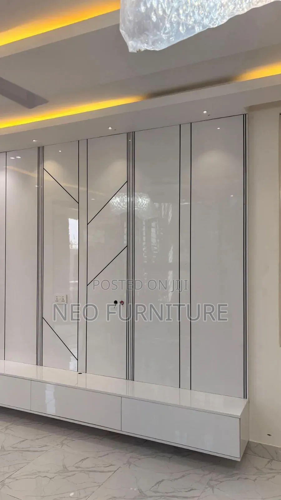 Tv Console White High Gloss