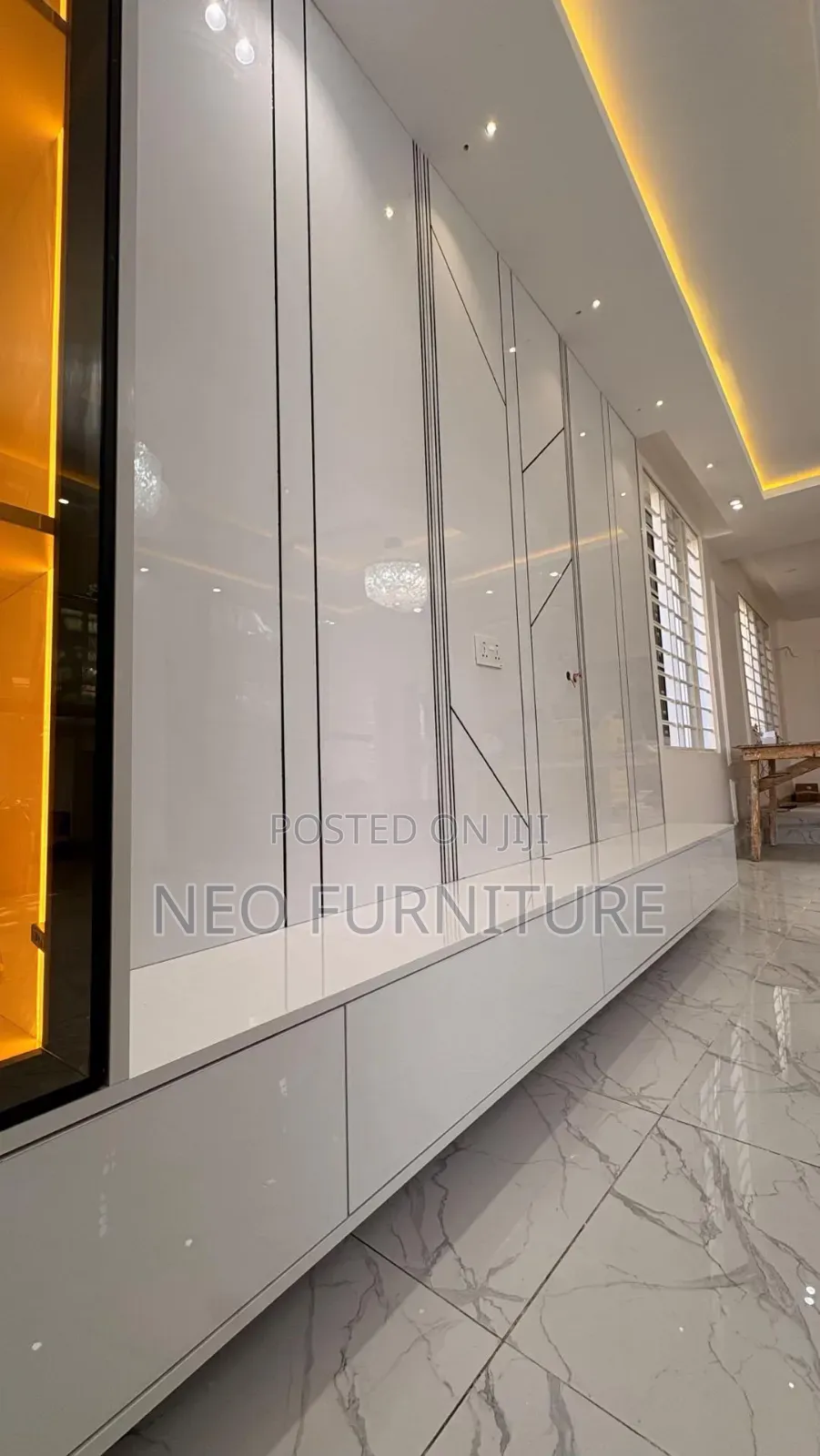 Tv Console White High Gloss