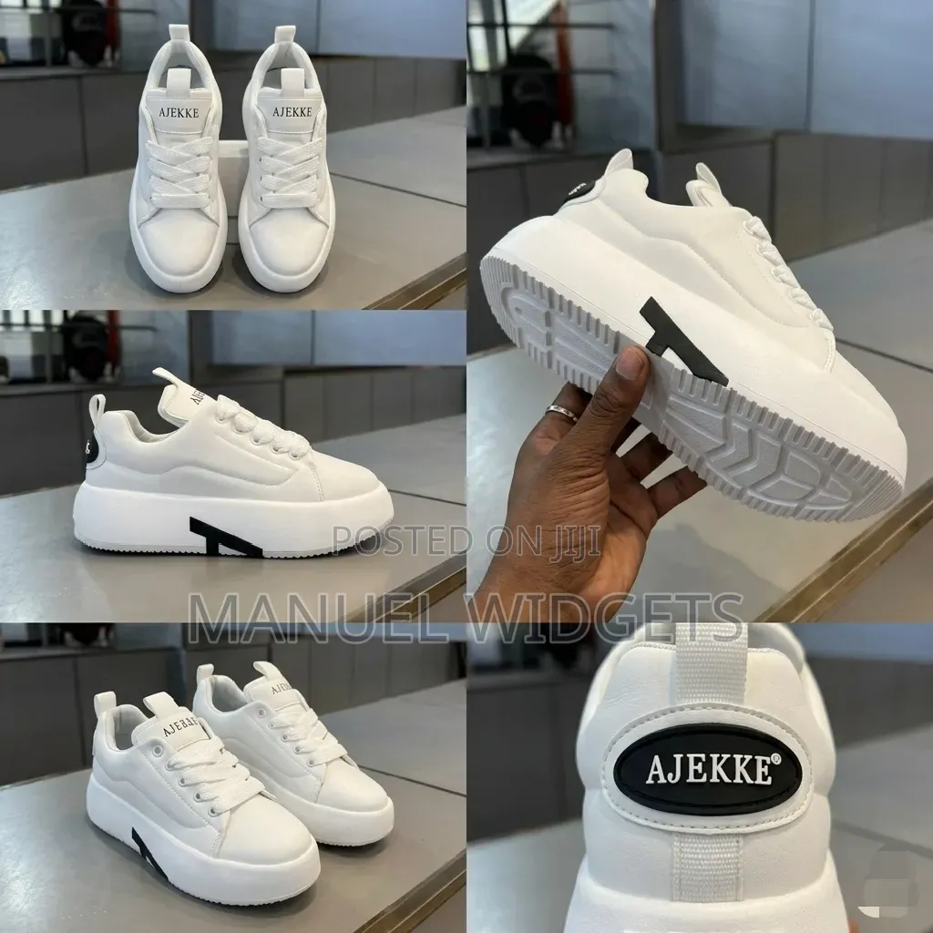 Ajekke Trending Drip White Sneakers – Premium Quality
