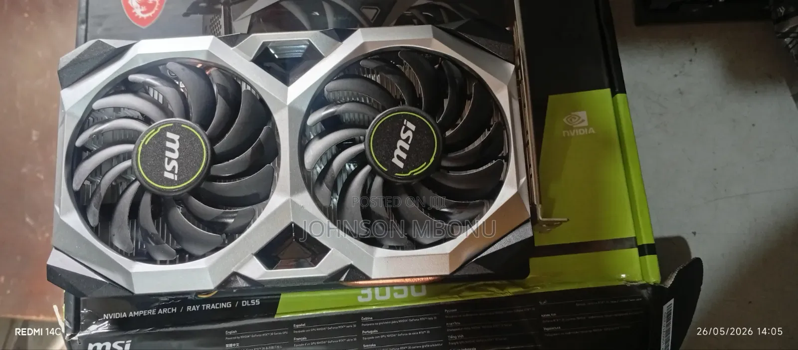 Nvidia GTX 1660 Super Ventus Ddr6 Series.