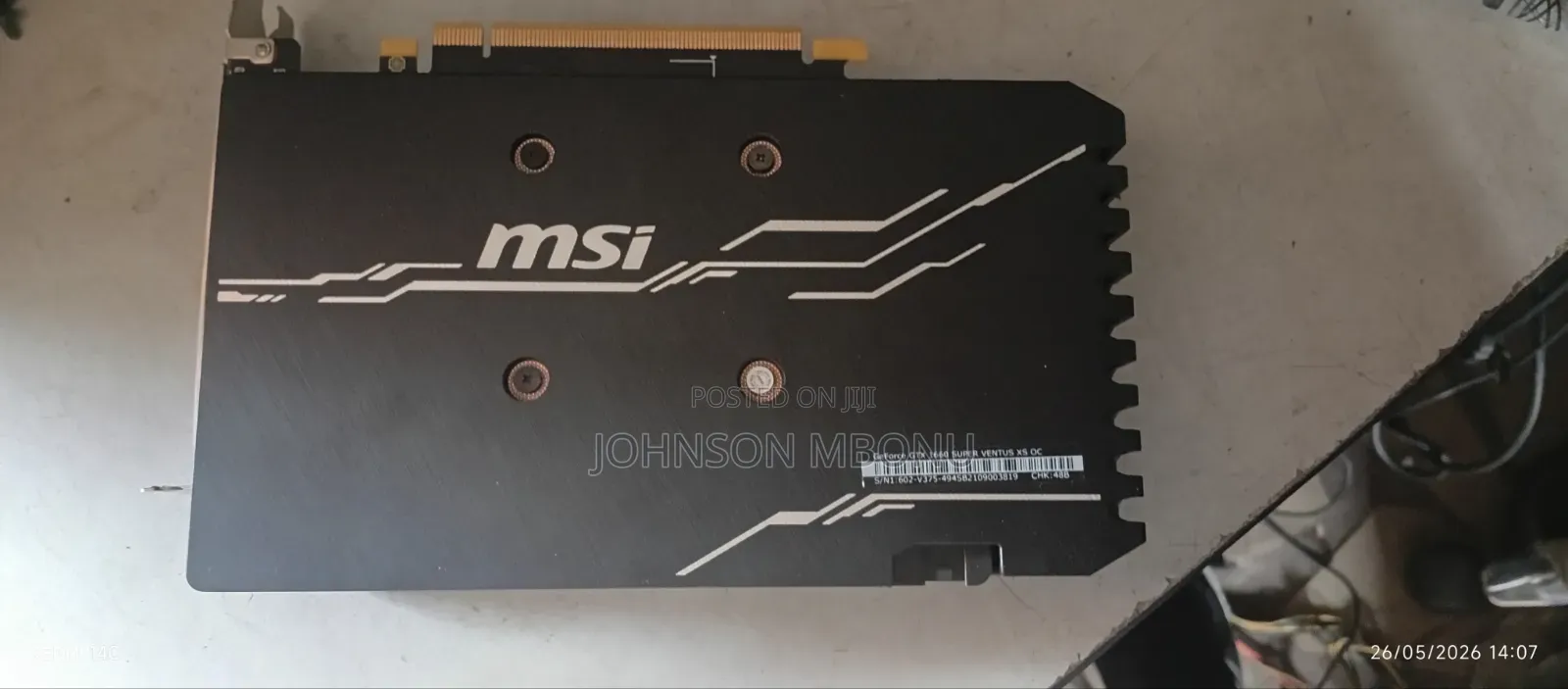 Nvidia GTX 1660 Super Ventus Ddr6 Series.