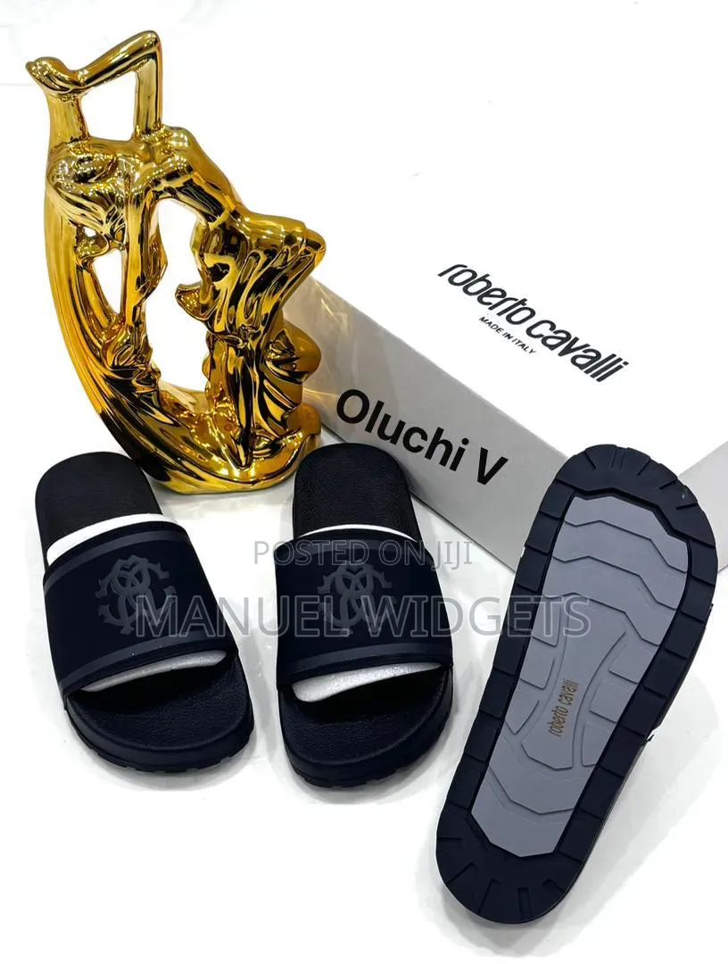 Roberto Cavalli Carton Pam Slides — Premium Quality