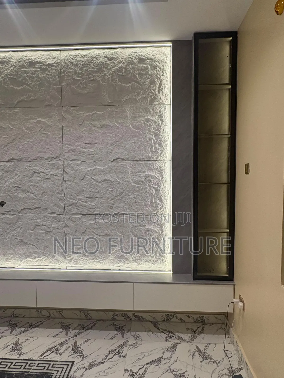 Tv Console Pu Stone Design