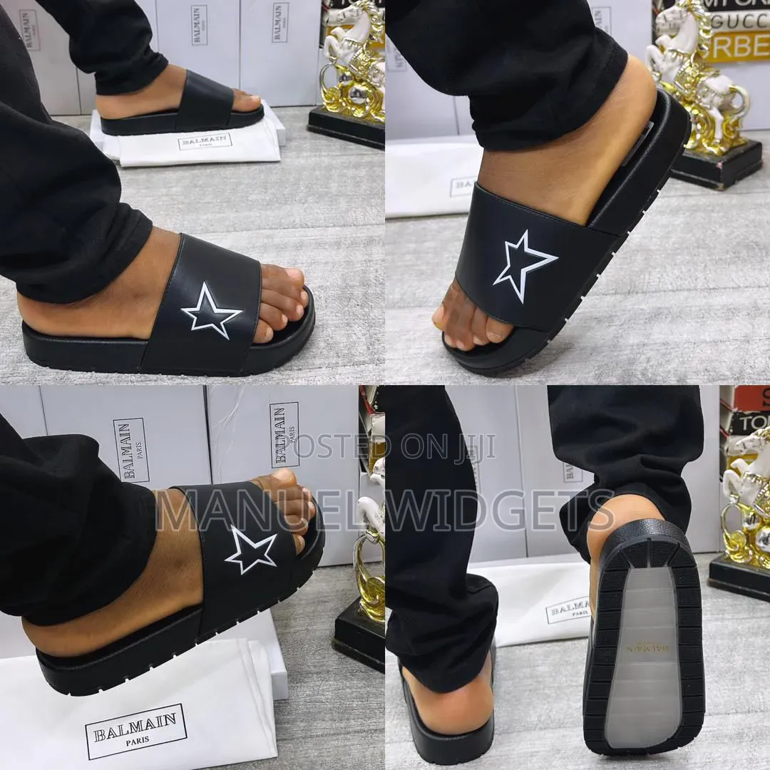 Balmain Carton Pam Luxury Slides – Premium Quality