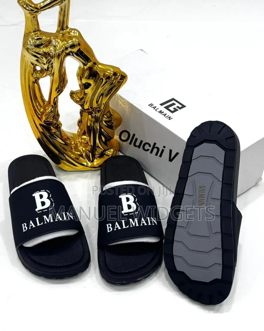 Balmain Carton Pam Luxury Slides – Premium Quality