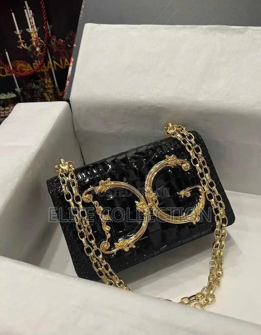 Dolce Gabbana Premium Croc Bag*Available in Gold and Wine*