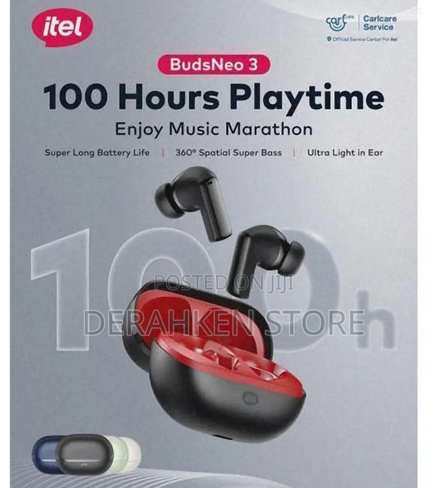 Itel Itel Budsneo 3 Bt Earphone Ai Anc Super Bass Black