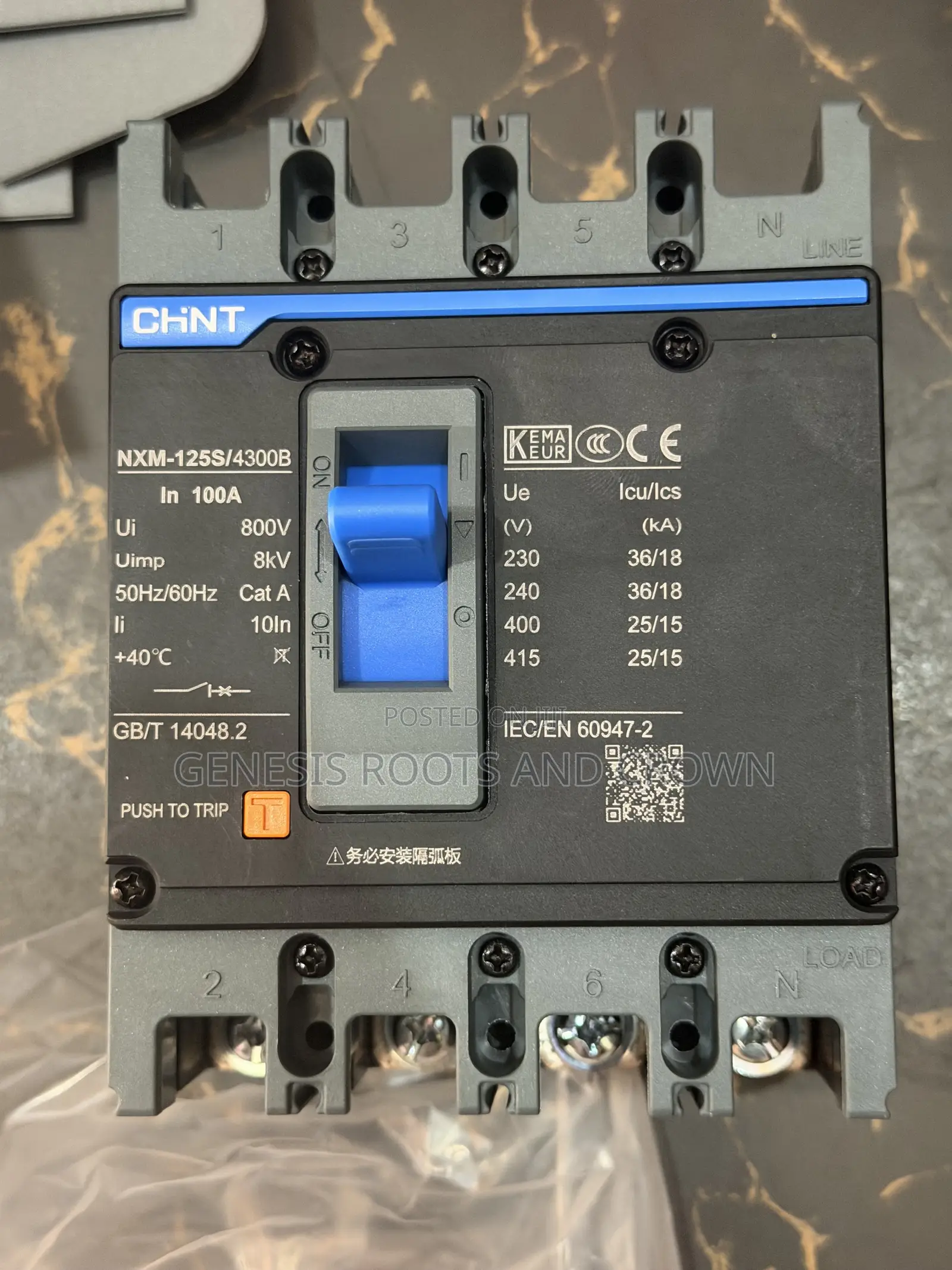 Chint Breakers 100a 4p